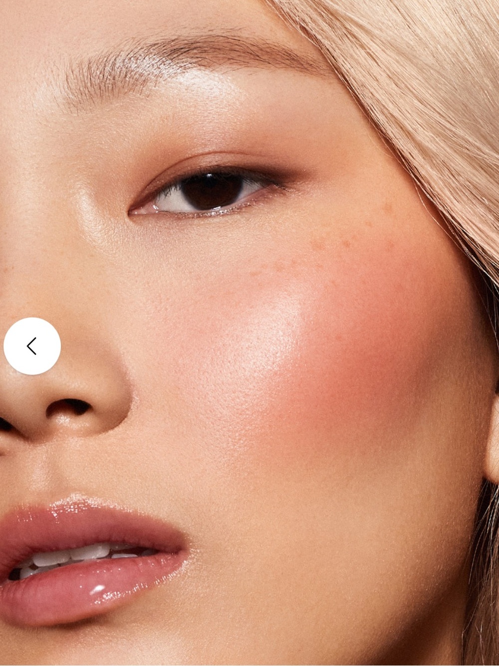 MAKE Beauty Heat Stroke Dewy Gel Cheek Tint in Bask (Coral Pink/Coral Peach)